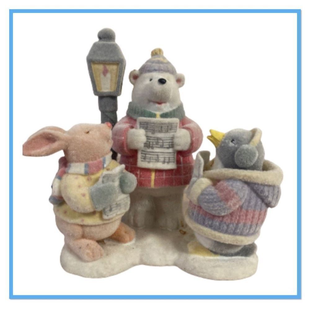 Judy Sparks Polar Pals Flocked Figurines